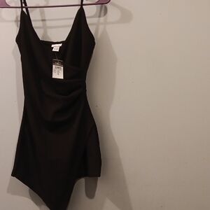 Rue21 Black Asymmetrical Slip Dress for Night Out